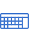 keyboard icon mblue